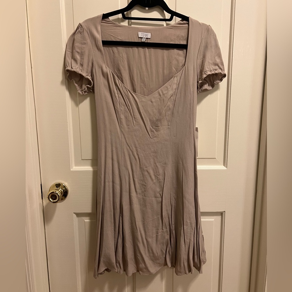 Tobi tan mini dress size M